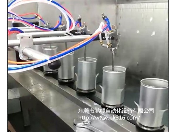 玻璃瓶?jī)?nèi)外噴漆自動(dòng)上下料噴涂線解決方案