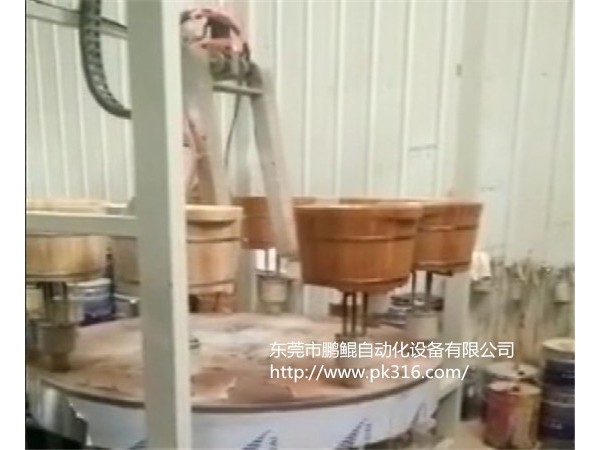 木桶自動(dòng)噴漆機(jī)解決方案