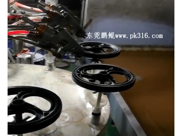 橡膠塑料玩具車輪自動(dòng)噴涂設(shè)備解決方案