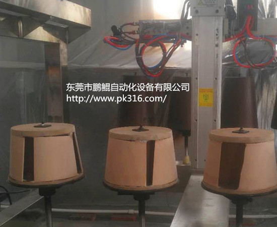 塑料垃圾桶自動噴漆機 ..